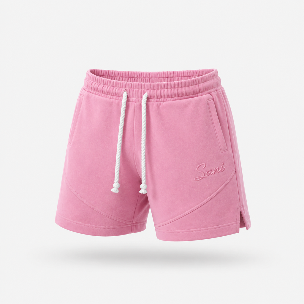 Short bas pour l'été rose