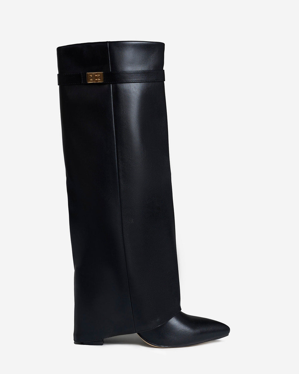 Bottes Élégantes en Suède avec Accents Dorés